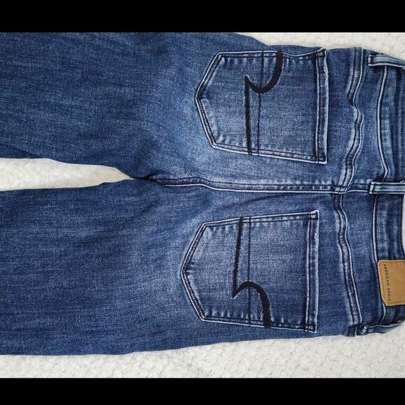 American-eagle-outfitters Women's Blue and Navy Jeans skinny size 2 - Picture 2 of 6